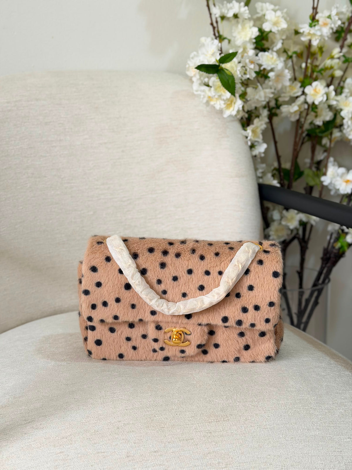 Chanel Pony Hair Cheetah Printed Flap Bag