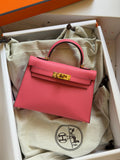 Hermes Mini Kelly 19cm Hand Made