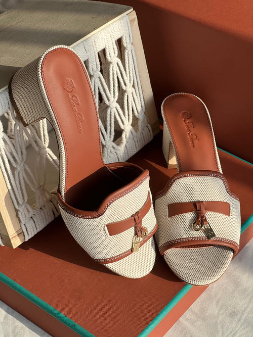 Buy Loro Piana Brown Summer Charms Sandals