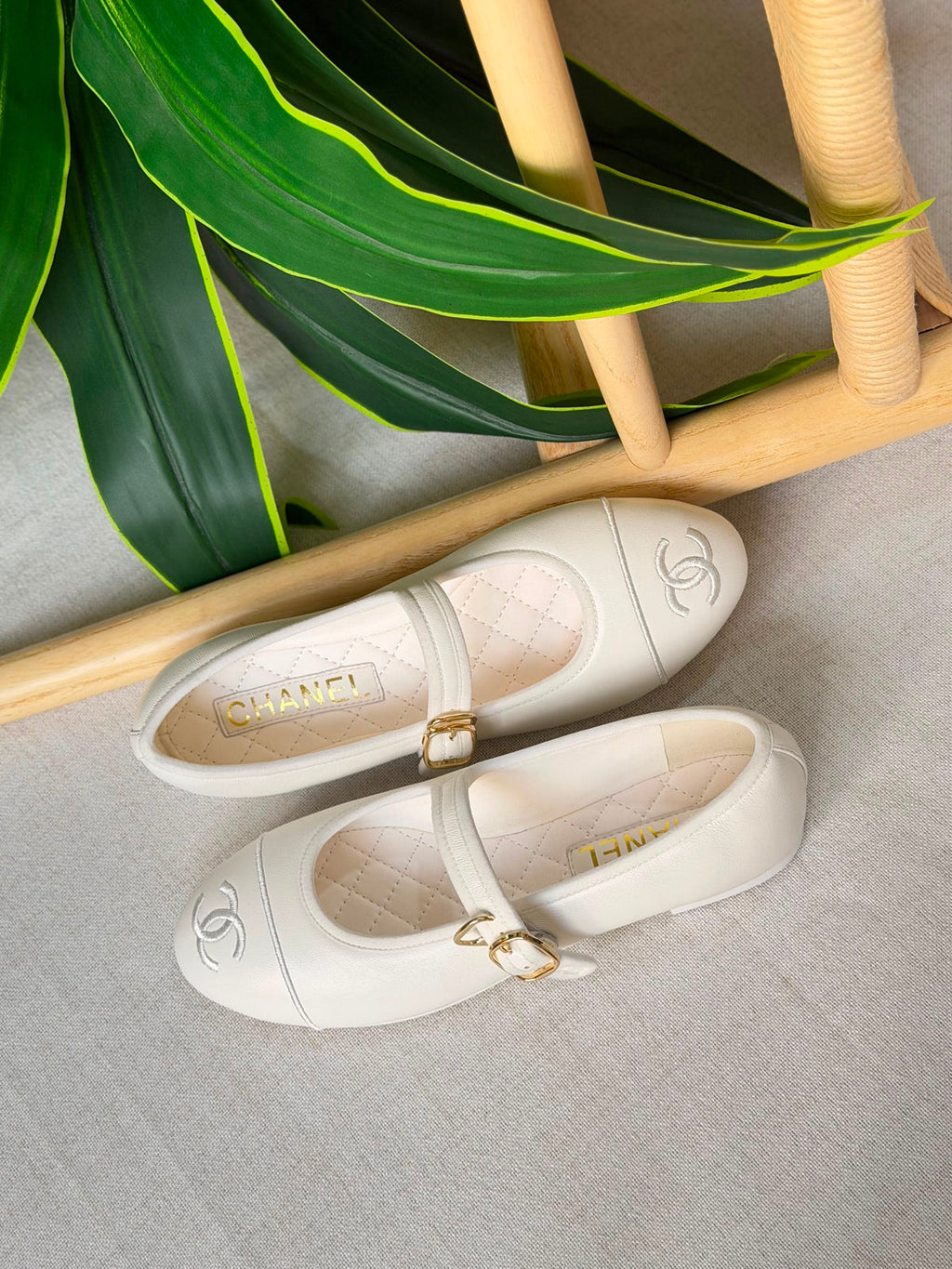 Chanel Suede Ballet Flats