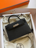 Hermes Mini Kelly 19cm Hand Made