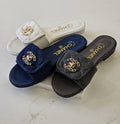 Chanel Lambskin Quilted Turnlock Flat