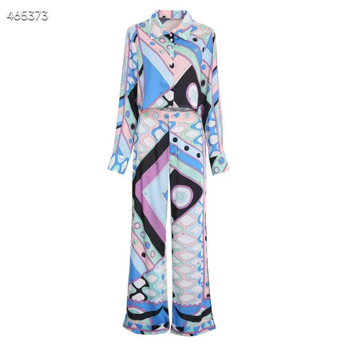 Buy Pucci Blue Vivara-print set
