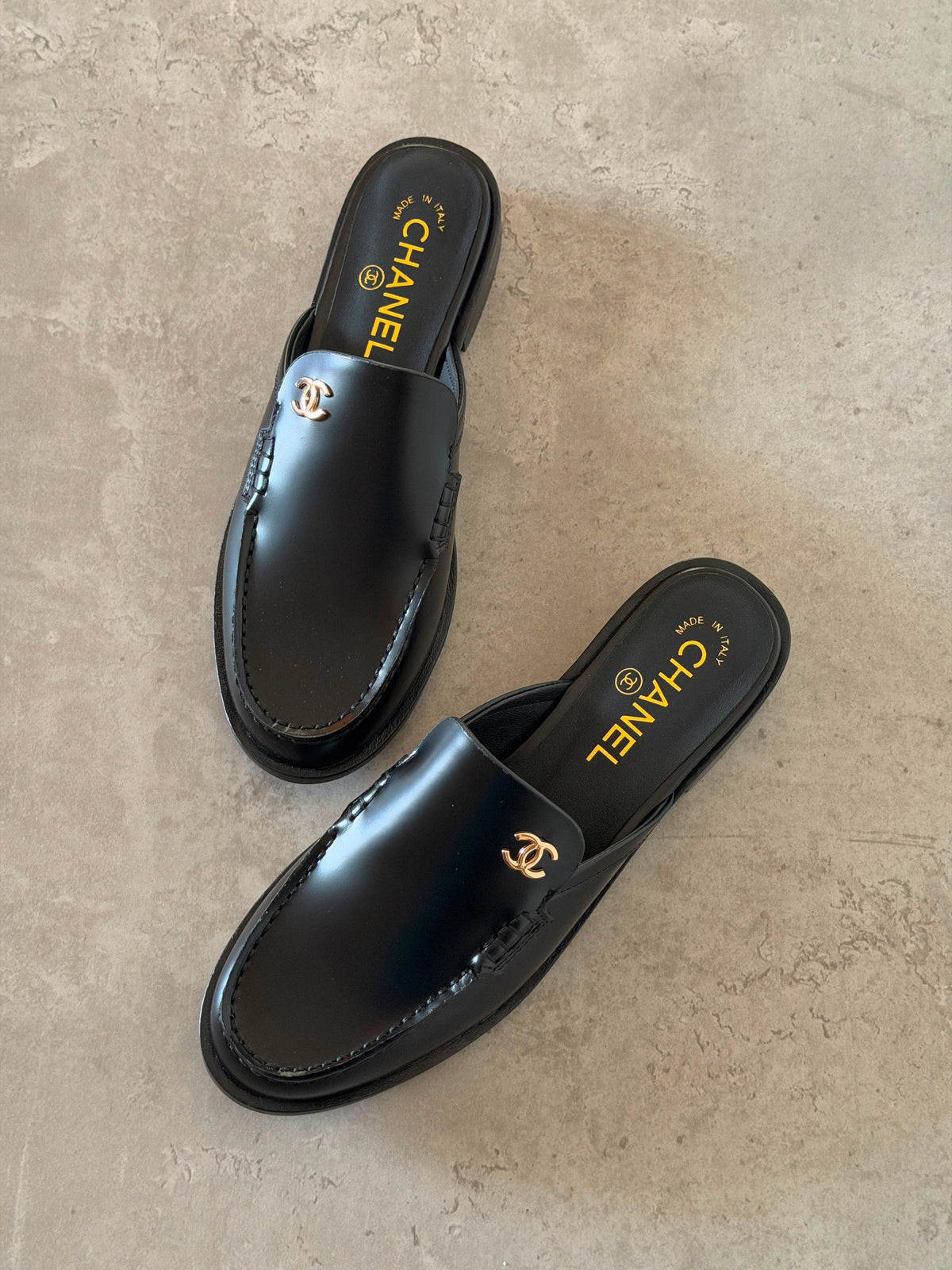 Chanel Mules in Suede Calfskin