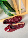 Gucci Burgundy GG Ballerina Flats