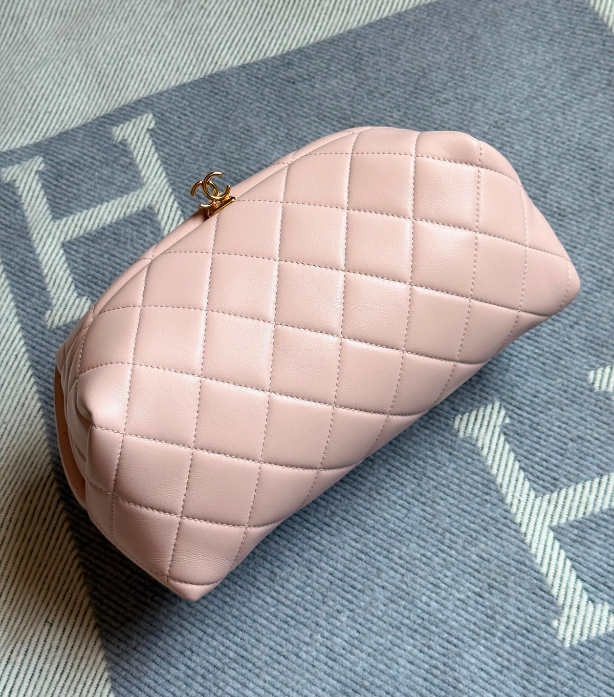 Chanel Quilted Lambskin Clutch
