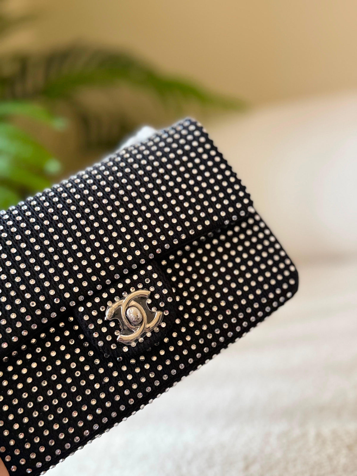 Chanel Classic Flap Bag in Crystal-Embellished