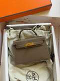 Hermes Mini Kelly 19cm Hand Made