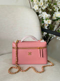 Chanel Caviar Quilted Trendy Handle Slim Vanity