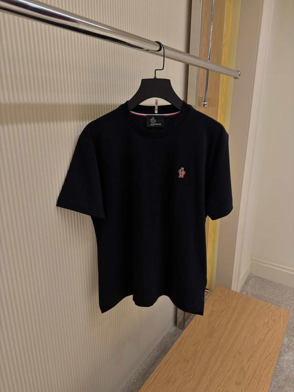 MONCLER Logo Patch Cotton T-Shirt
