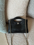 Chanel Clutch with chain Lizard Embossed Calfskin