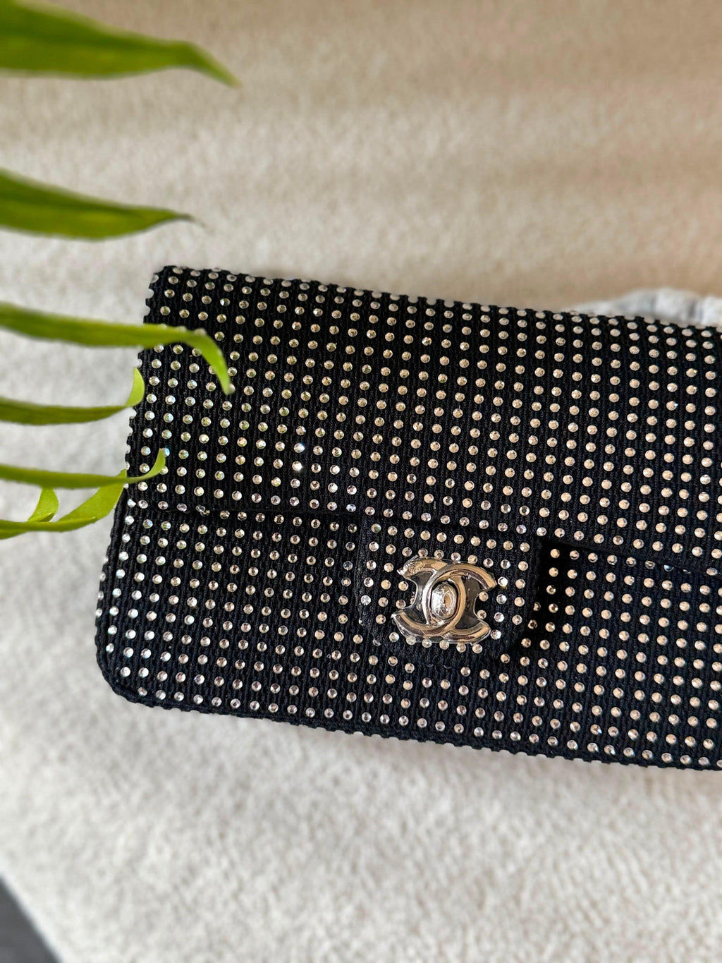 Chanel Classic Flap Bag in Crystal-Embellished