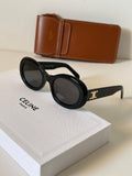 CELINE Triomphe round sunglassesc